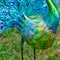 Glitzhome® 28.75" Metal Tail Spread Peacock Garden Statue with Stakes